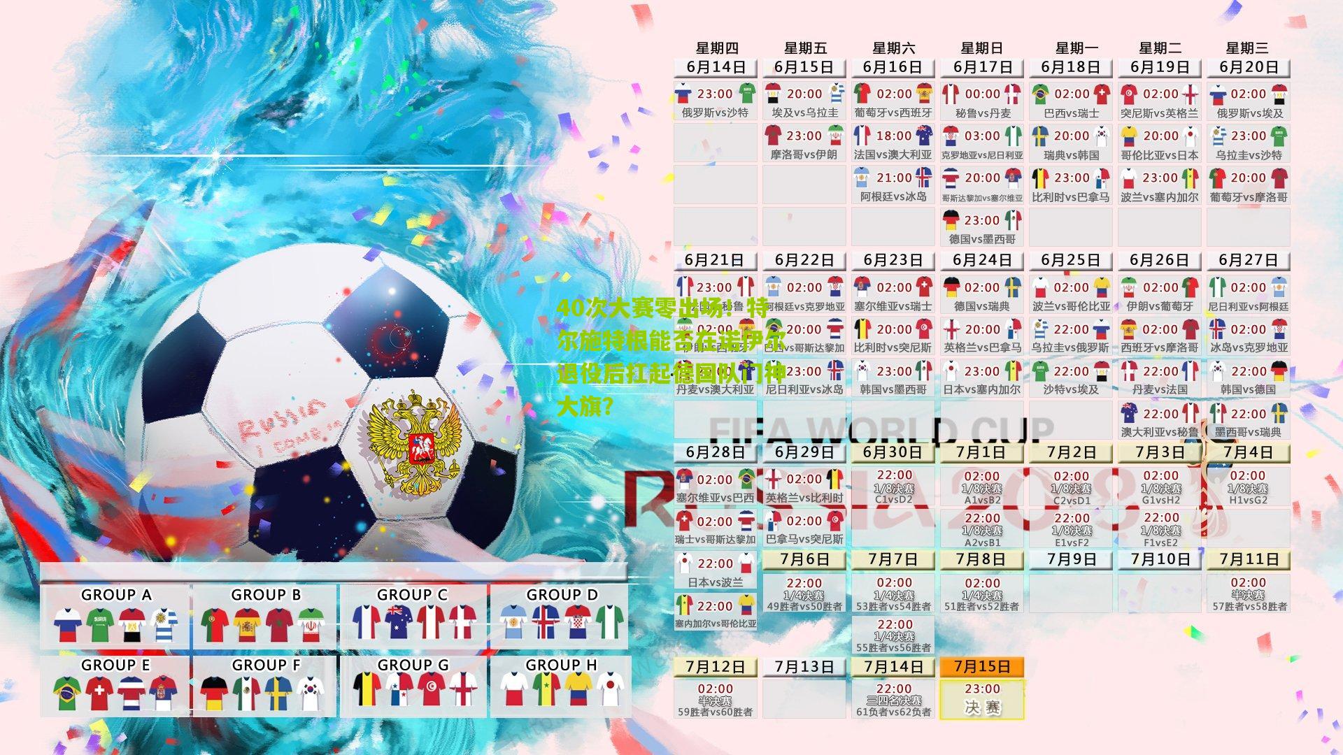 40次大赛零出场！特尔施特根能否在诺伊尔退役后扛起德国队门神大旗？